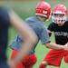 Whitmore Lake football players run a drill during practice at the school on Tuesday, August 13, 2013. Melanie Maxwell | AnnArbor.com